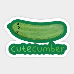 Cutecumber Sticker